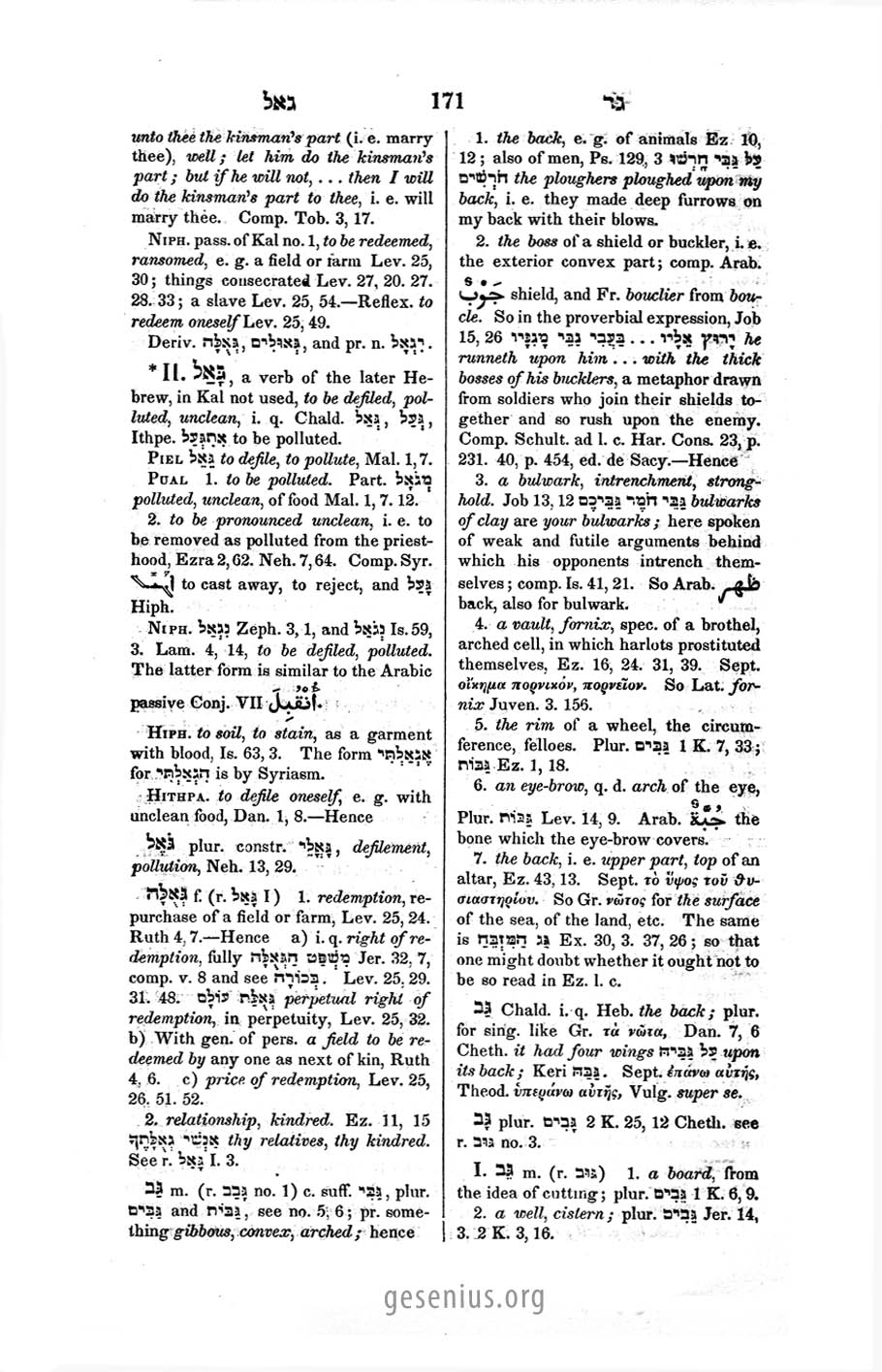 Gesenius Page 171